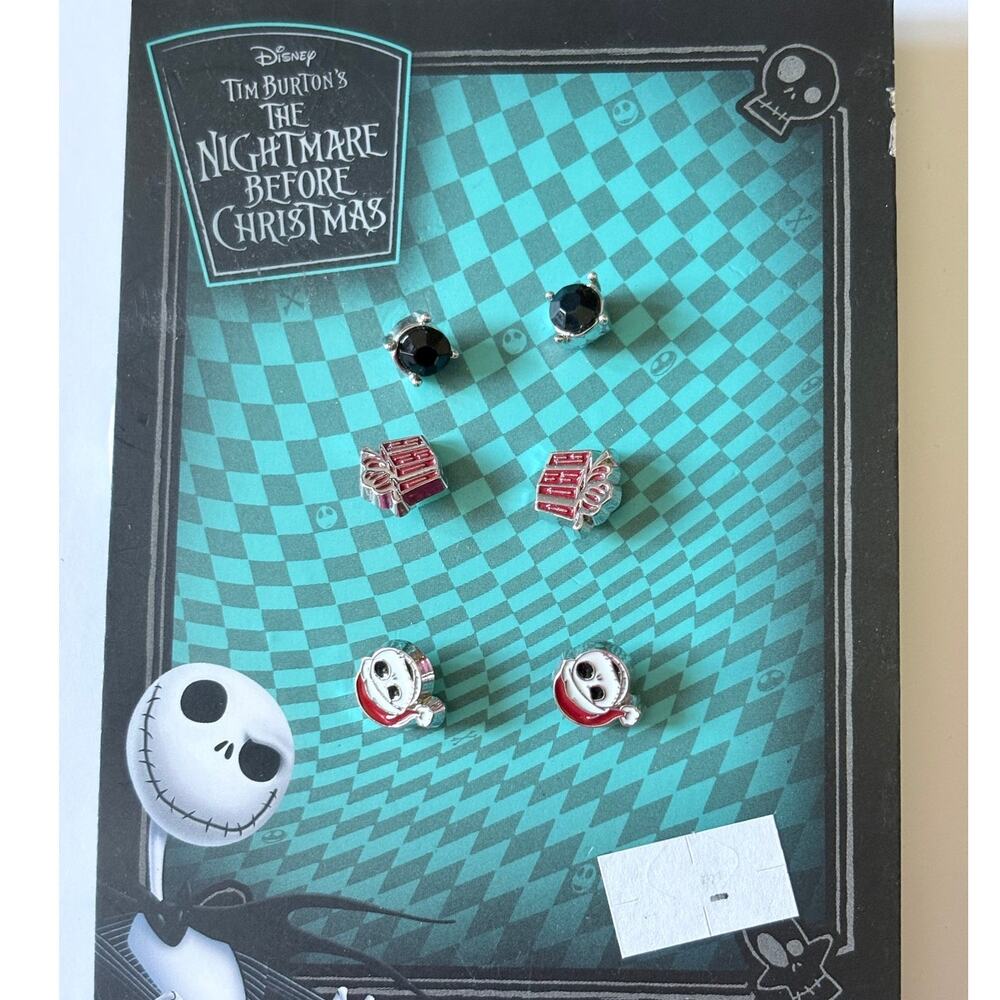 Diisney Tim Burton The Nightmare Before Christmas Pierced Earrings